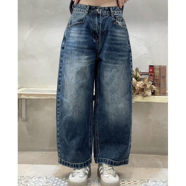 ✔️九分後蓋口袋造型牛仔褲