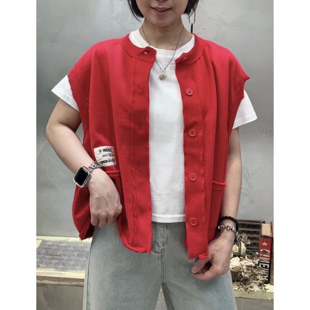 日系布標造型背心