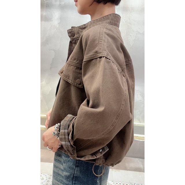 斜紋布簡約夾克